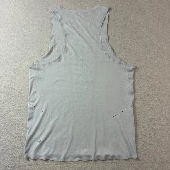 Lululemon Sculpt Tank Top Women Large White Sleeveless Shirt Workout Gym Stretch - Picture 2 of 7
